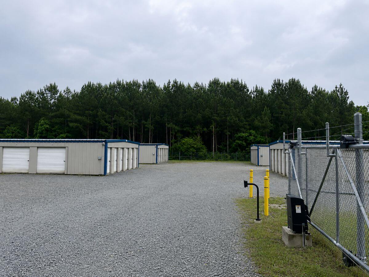 Gated entrance at Lockbox Mini Storage